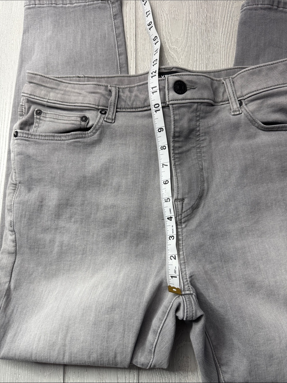 Men’s Express - Athletic Slim Gray Stretch Jeans 34 x 30 - Picture 7 of 9